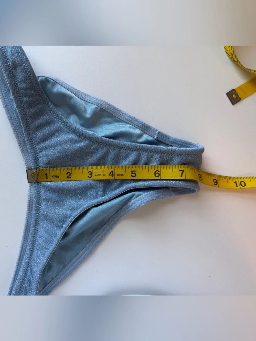 triangl swimwear Blue Shimmer Bikini Set